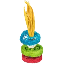 TRIXIE Zabawka gryzak dla gryzoni i królików z trukwy i drewna 20 cm x 6 cm